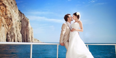 Positano wedding by boat