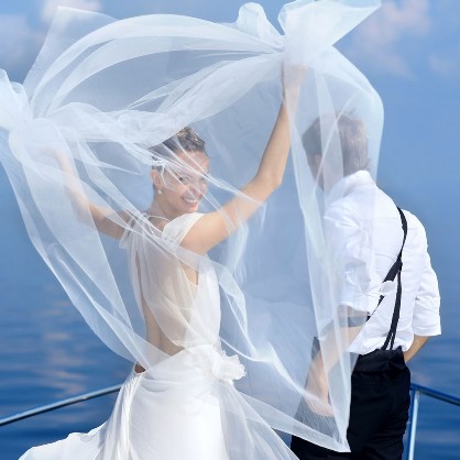 Positano wedding on board